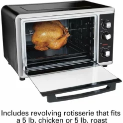 Hamilton Beach Home Hamilton Beach Countertop Oven With Convection & Rotisserie | Black & Stainless -Food Prep Tools Shop 81cijfnv0vl. ac sl1500