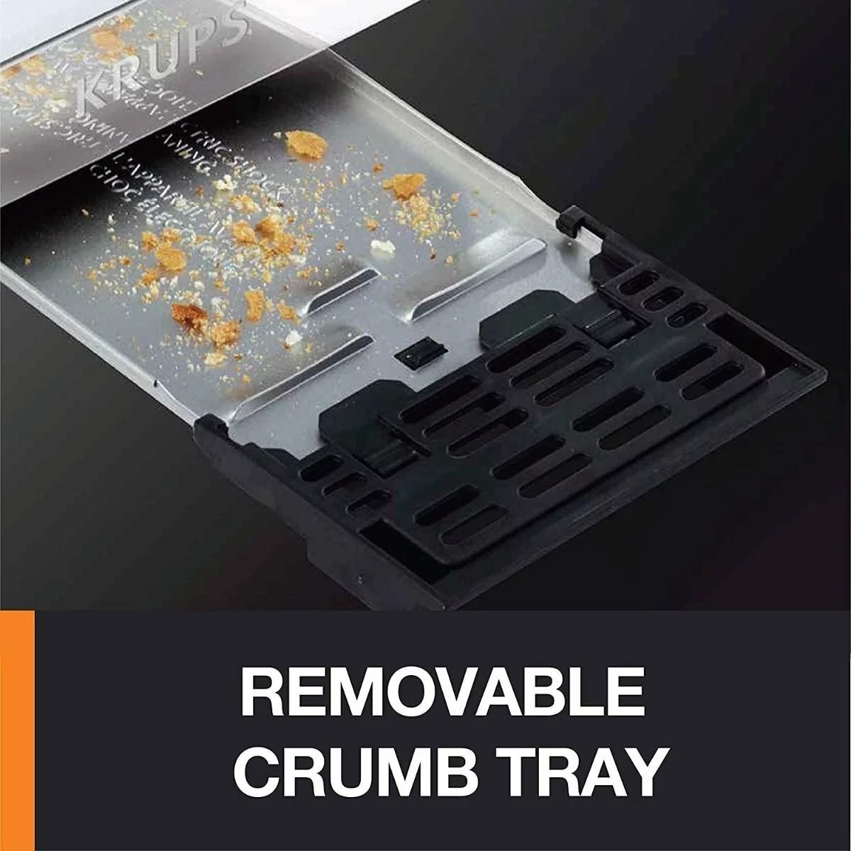 Krups 2-Slice Breakfast Toaster | Brushed Chrome & Stainless Steel 7 Krups 2-Slice Breakfast Toaster | Brushed Chrome & Stainless Steel - Image 5