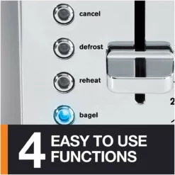 Krups 4-Slice Breakfast Toaster | Brushed Chrome & Stainless Steel -Food Prep Tools Shop 81gck35fahl. ac sl1500