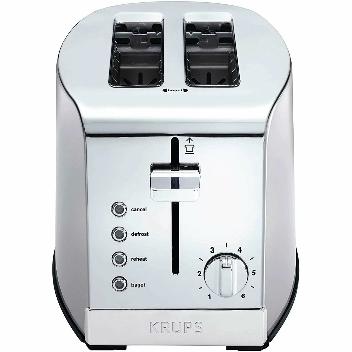 Krups 2-Slice Breakfast Toaster | Brushed Chrome & Stainless Steel 3 Krups 2-Slice Breakfast Toaster | Brushed Chrome & Stainless Steel