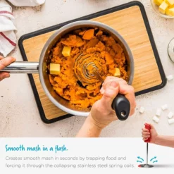 Dreamfarm Smood Potato Masher | Black -Food Prep Tools Shop 81hqubnlafl. ac sl1500