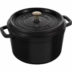 Staub 5 Qt Tall Cocotte | Black