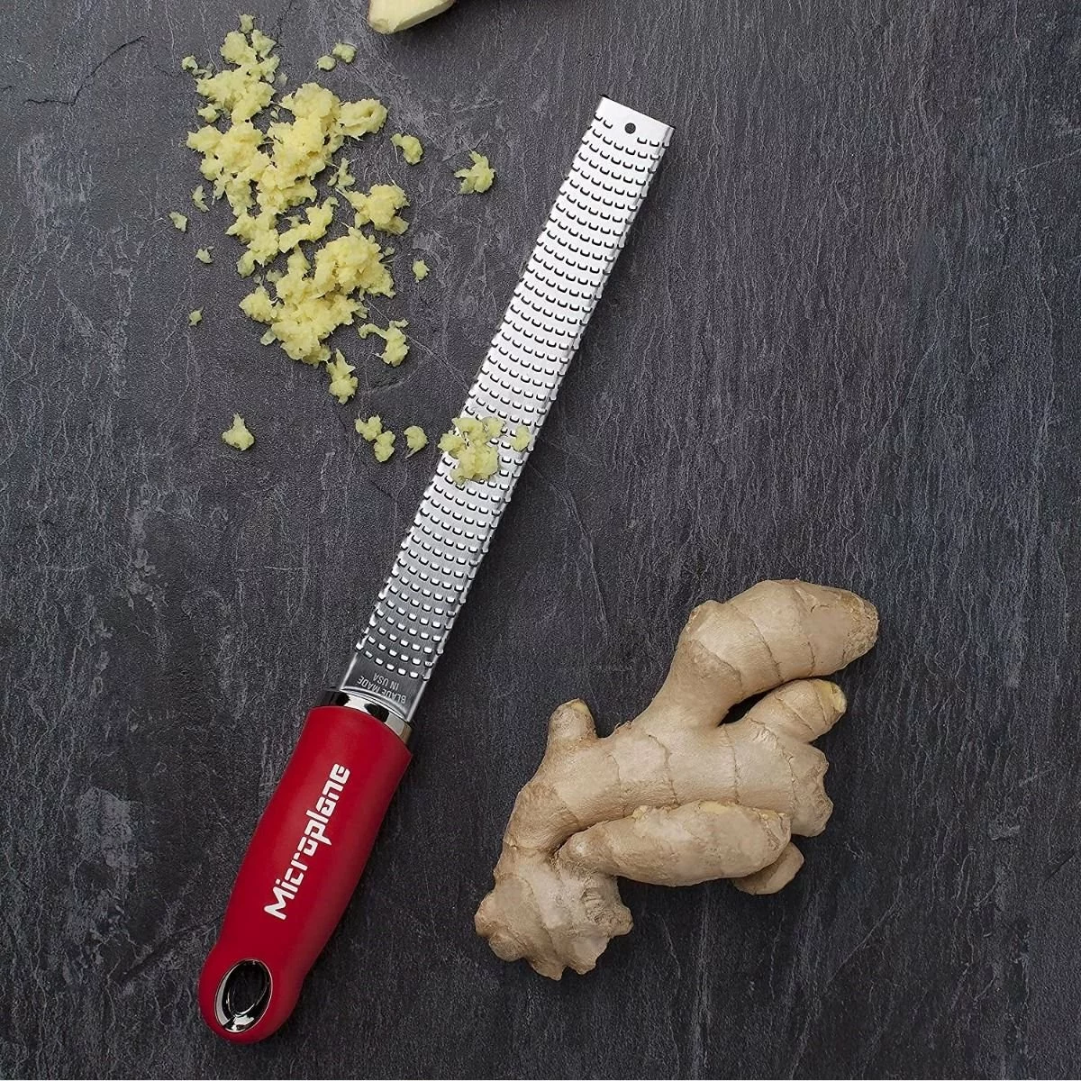 Microplane Premium Series Zester & Grater | Red 4 Microplane Premium Series Zester & Grater | Red - Image 2