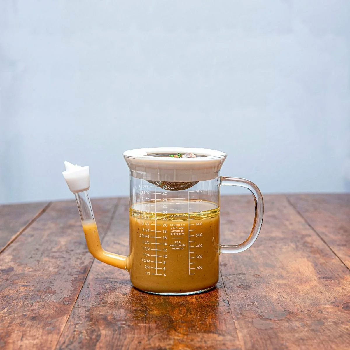 Prepara Fat Separator With Strainer | 4 Cup 4 Prepara Fat Separator With Strainer | 4 Cup - Image 2