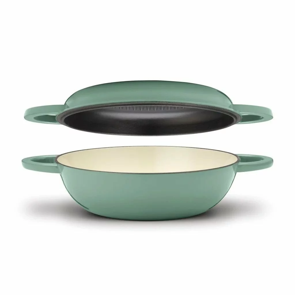Cuisinart Chef's Classic Enameled Cast Iron 2-in-1 Multipurpose Set | Sage Green 4 Cuisinart Chef's Classic Enameled Cast Iron 2-in-1 Multipurpose Set | Sage Green - Image 2