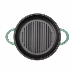 Cuisinart Chef's Classic Enameled Cast Iron 2-in-1 Multipurpose Set | Sage Green 11 Cuisinart Chef's Classic Enameled Cast Iron 2-in-1 Multipurpose Set | Sage Green -Food Prep Tools Shop ci5528 2sg grillpan topview