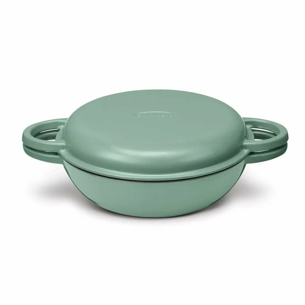 Cuisinart Chef's Classic Enameled Cast Iron 2-in-1 Multipurpose Set | Sage Green 5 Cuisinart Chef's Classic Enameled Cast Iron 2-in-1 Multipurpose Set | Sage Green - Image 3
