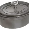 Staub 5.75 Qt. Oval Coq Au Vin Cocotte/Dutch Oven | Graphite Grey 2 Staub 5.75 Qt. Oval Coq Au Vin Cocotte/Dutch Oven | Graphite Grey -Food Prep Tools Shop coq au vin cocotte 5 75qt graphite grey 5 compressed