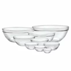 Duralex Lys Glass Bowls - 9-Piece Set