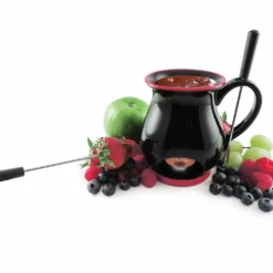 Swissmar Indulge 4-Piece Chocolate Fondue Set | Black 7 Swissmar Indulge 4-Piece Chocolate Fondue Set | Black -Food Prep Tools Shop f66328 indulge bl beauty