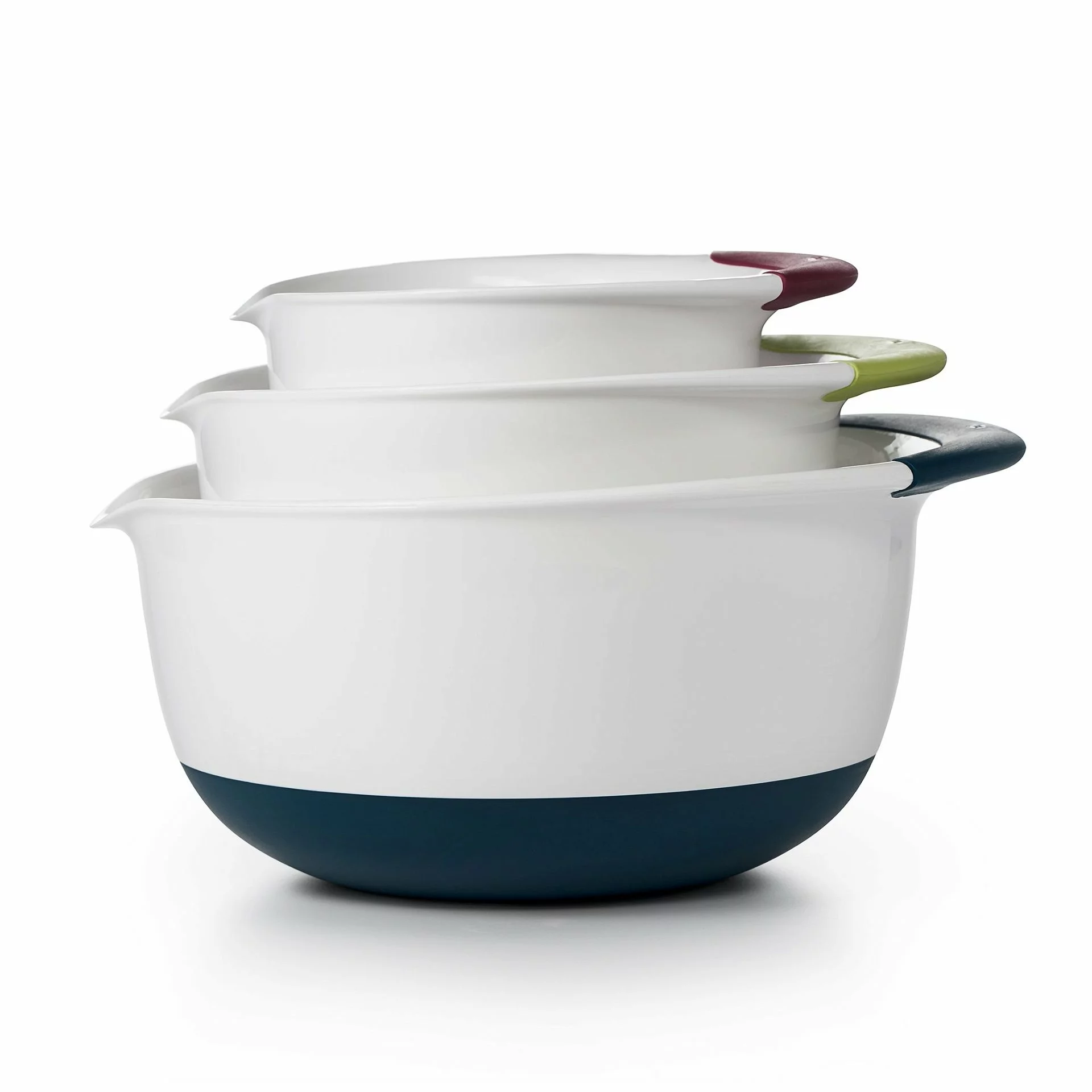 OXO White Mixing Bowl Set Of 3 3 OXO White Mixing Bowl Set Of 3