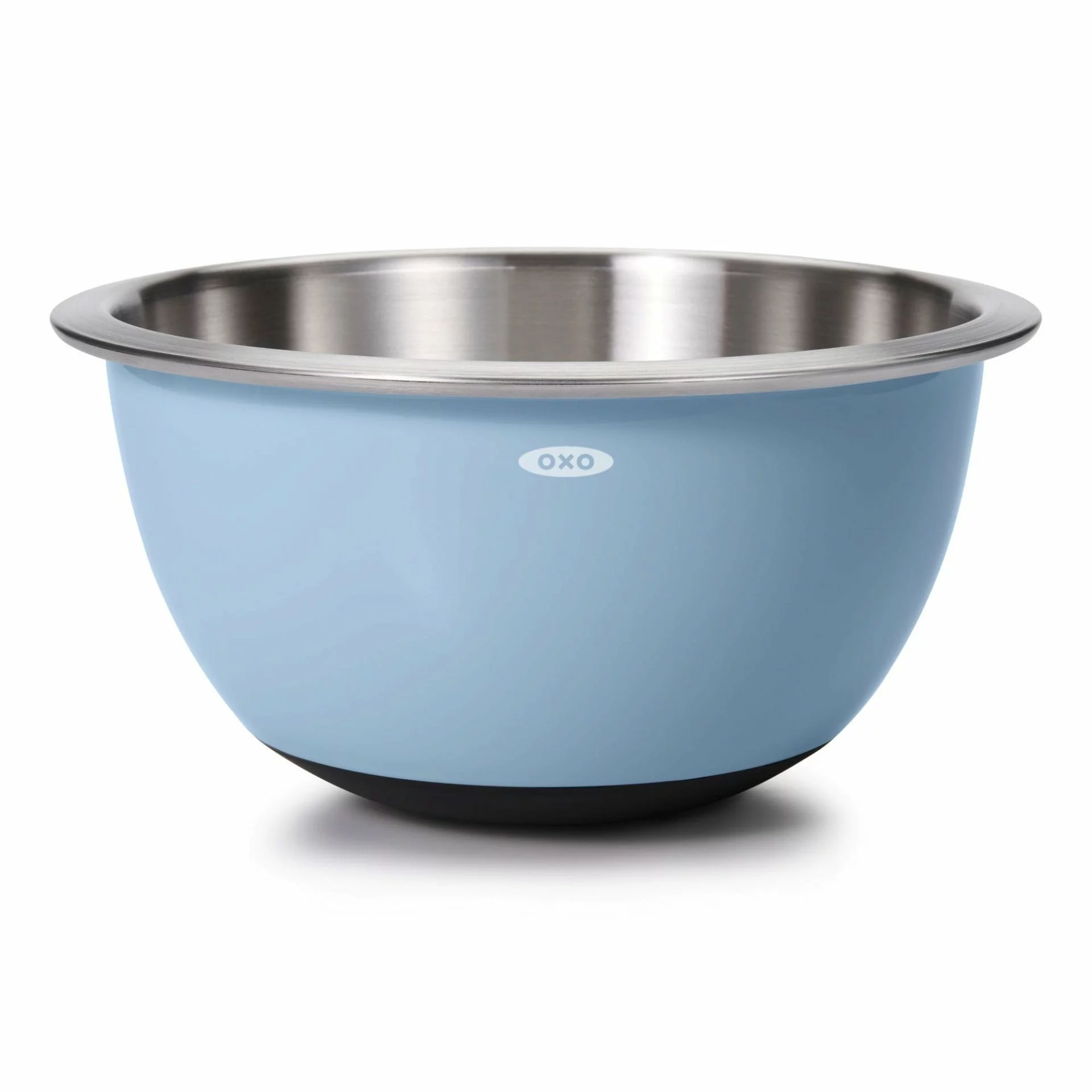 OXO 3-Piece Stainless Steel Mixing Bowl Set | Grey & Blue 7 OXO 3-Piece Stainless Steel Mixing Bowl Set | Grey & Blue - Image 5
