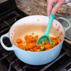 Le Creuset 4.5 Qt. Round Signature Dutch Oven With Stainless Steel Knob | Sea Salt -Food Prep Tools Shop gift guide images smaller 0061 gift guides 2022 2595