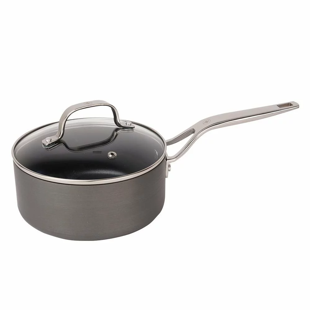 Swiss Diamond | Hard Anodized Induction 2-Quart Nonstick Saucepan With Glass Lid 3 Swiss Diamond | Hard Anodized Induction 2-Quart Nonstick Saucepan With Glass Lid