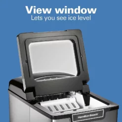 Hamilton Beach Home Hamilton Beach Portable Ice Maker -Food Prep Tools Shop hamilton beach stainless steel countertop ice maker see through window