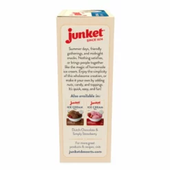 Junket Ice Cream Mix | Vanilla -Food Prep Tools Shop junket ice cream vanilla 3d left