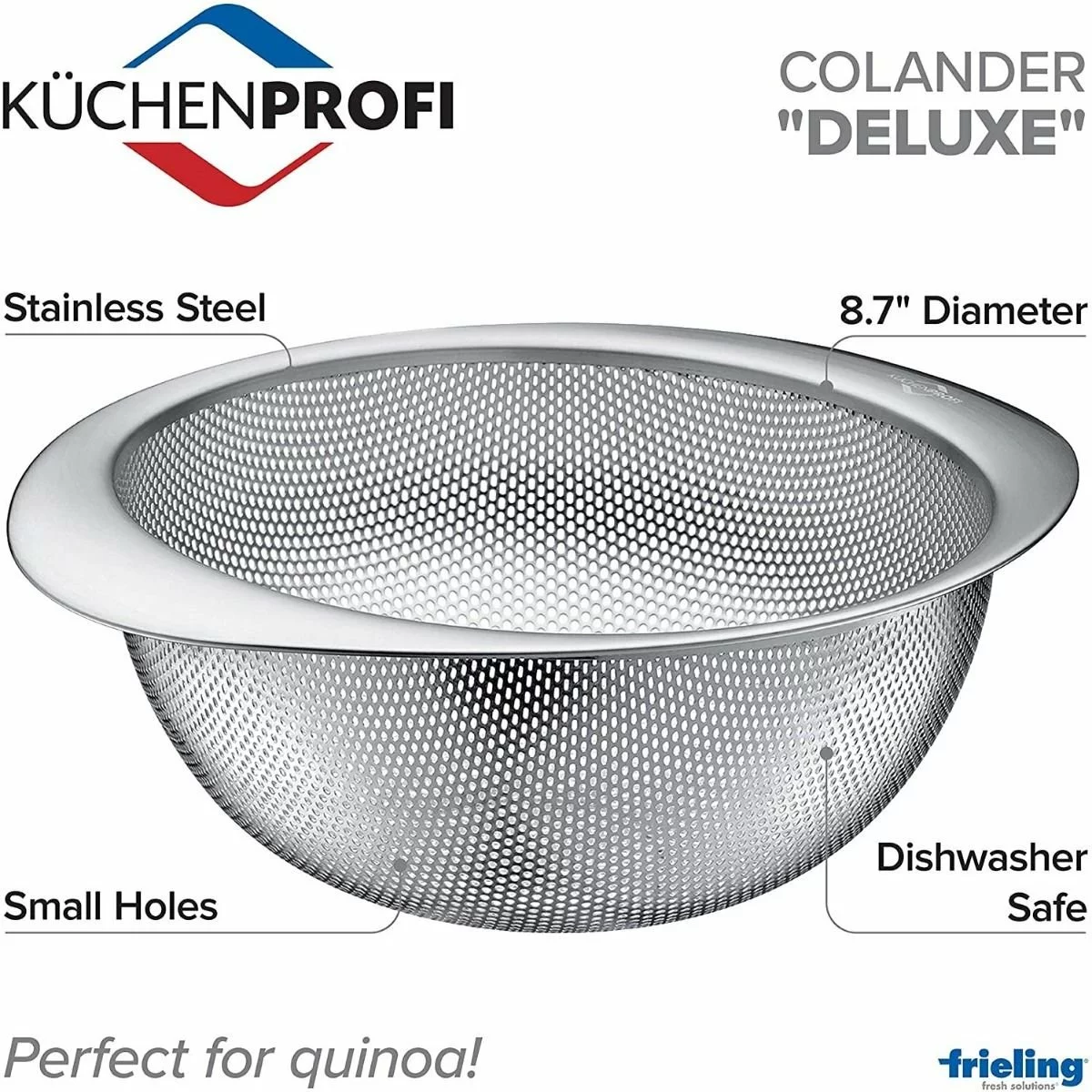Frieling Deluxe Colander | 8.7" 6 Frieling Deluxe Colander | 8.7" - Image 4
