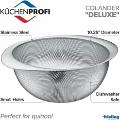Frieling Deluxe Colander | 10.25" 10 Frieling Deluxe Colander | 10.25" -Food Prep Tools Shop k2506002826 2