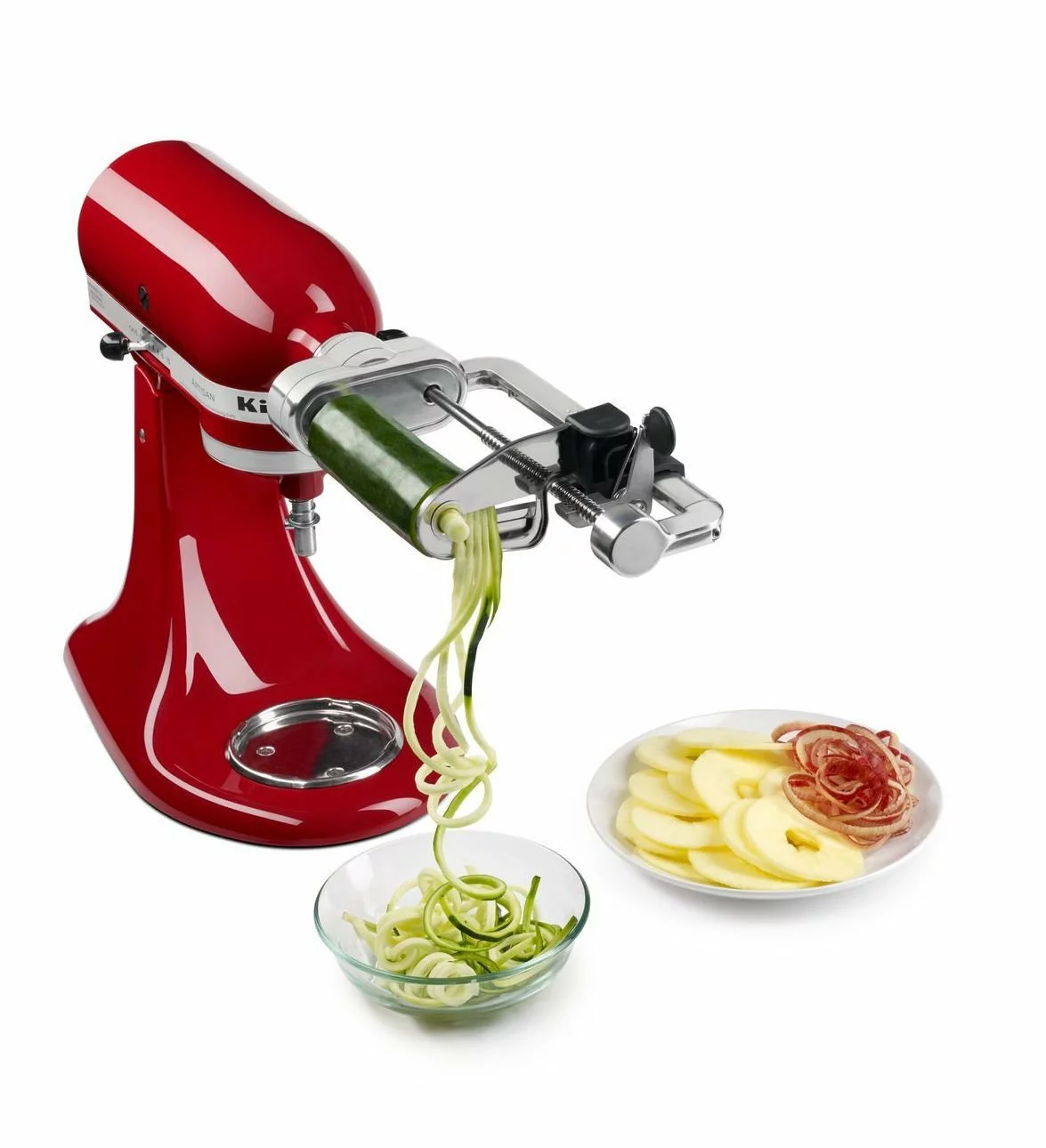 KitchenAid Spiralizer Attachment - Fits All KitchenAid Stand Mixer Models (Includes 2 Spiralizing Blades, 2 Slicing/Coring Blades, & 1 Peeling Blade) 3 KitchenAid Spiralizer Attachment - Fits All KitchenAid Stand Mixer Models (Includes 2 Spiralizing Blades, 2 Slicing/Coring Blades, & 1 Peeling Blade)