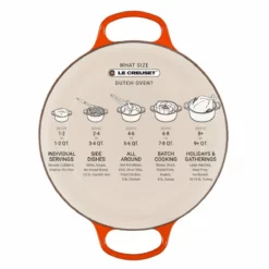 Le Creuset 7.25 Qt. Round Signature Dutch Oven With Stainless Steel Knob | Marseille Blue -Food Prep Tools Shop lc round oven guide 1 37