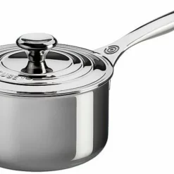 Le Creuset 3 Qt. Tri-Ply Stainless Steel Saucepan With Lid