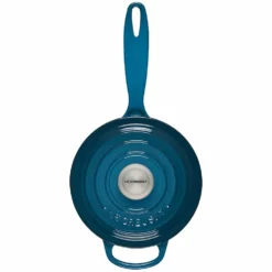 Le Creuset 1.75 Qt. Signature Enameled Cast Iron Saucepan With Stainless Steel Knob | Deep Teal -Food Prep Tools Shop ls2518 167dss 3
