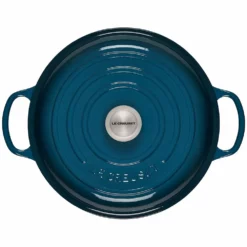 Le Creuset 3.5 Qt. Signature Braiser With Stainless Steel Knob | Deep Teal -Food Prep Tools Shop ls2532 307dss 3