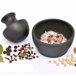 Frieling Manu Cast Iron Mortar & Pestle | 4" X 3" -Food Prep Tools Shop m076127 3