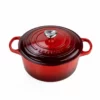 Le Creuset 3.5 Qt. Round Signature Dutch Oven With Stainless Steel Heart Knob | Cerise/Cherry Red 2 Le Creuset 3.5 Qt. Round Signature Dutch Oven With Stainless Steel Heart Knob | Cerise/Cherry Red -Food Prep Tools Shop main angle