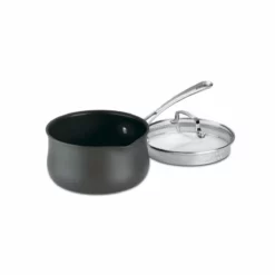 Cuisinart Contour Hard Anodized Pour Saucepan With Cover | 2 Qt.