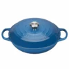 Le Creuset 2.25 Qt. Signature Enameled Cast Iron Braiser With Stainless Steel Knob | Marseille Blue -Food Prep Tools Shop marsmain1