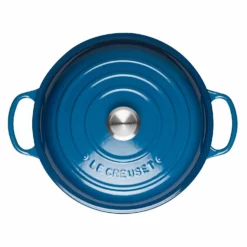 Le Creuset 2.25 Qt. Signature Enameled Cast Iron Braiser With Stainless Steel Knob | Marseille Blue -Food Prep Tools Shop marsmain3