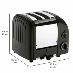 Dualit NewGen Classic 2-Slice Toaster | Matte Black -Food Prep Tools Shop matte3