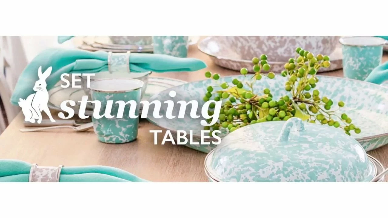 Golden Rabbit Enamelware 3 Qt. Colander | Grey Swirl 5 Golden Rabbit Enamelware 3 Qt. Colander | Grey Swirl - Image 3