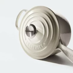 Le Creuset 2.25 Qt. Signature Enameled Cast Iron Saucepan With Stainless Steel Knob | Meringue White -Food Prep Tools Shop mer2 1