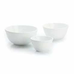 Mosser Glass 3-Piece Mixing Bowl Set (20oz, 40oz, 60oz) | Milk