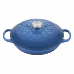 Le Creuset 2.25 Qt. Signature Braiser With Stainless Steel Knob | Noel (Marseille Blue)