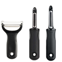 OXO 3 Piece Peeler Set - Black