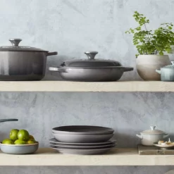 Le Creuset 2.25 Qt. Signature Enameled Cast Iron Braiser With Stainless Steel Knob | Oyster Grey -Food Prep Tools Shop oyster 8