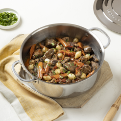 Le Creuset 4.5 Qt. Tri-Ply Stainless Steel Rondeau With Lid -Food Prep Tools Shop rondeau5