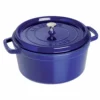 Staub 9 Qt. Round Cocotte/Dutch Oven | Dark Blue -Food Prep Tools Shop round cocotte 9qt dark blue 5