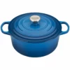 Le Creuset 5.5 Qt. Round Signature Cast Iron Dutch Oven With Stainless Steel Knob | Marseille Blue 1 Le Creuset 5.5 Qt. Round Signature Cast Iron Dutch Oven With Stainless Steel Knob | Marseille Blue -Food Prep Tools Shop rs10293 ls2501 2659