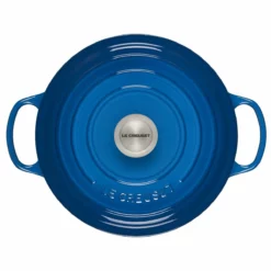 Le Creuset 5.5 Qt. Round Signature Cast Iron Dutch Oven With Stainless Steel Knob | Marseille Blue -Food Prep Tools Shop rs10294 ls2501 2659 3