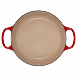 Le Creuset 5.5 Qt. Round Signature Cast Iron Dutch Oven With Stainless Steel Knob | Cerise/Cherry Red 10 Le Creuset 5.5 Qt. Round Signature Cast Iron Dutch Oven With Stainless Steel Knob | Cerise/Cherry Red -Food Prep Tools Shop rs10299 ls2501 2667 inside