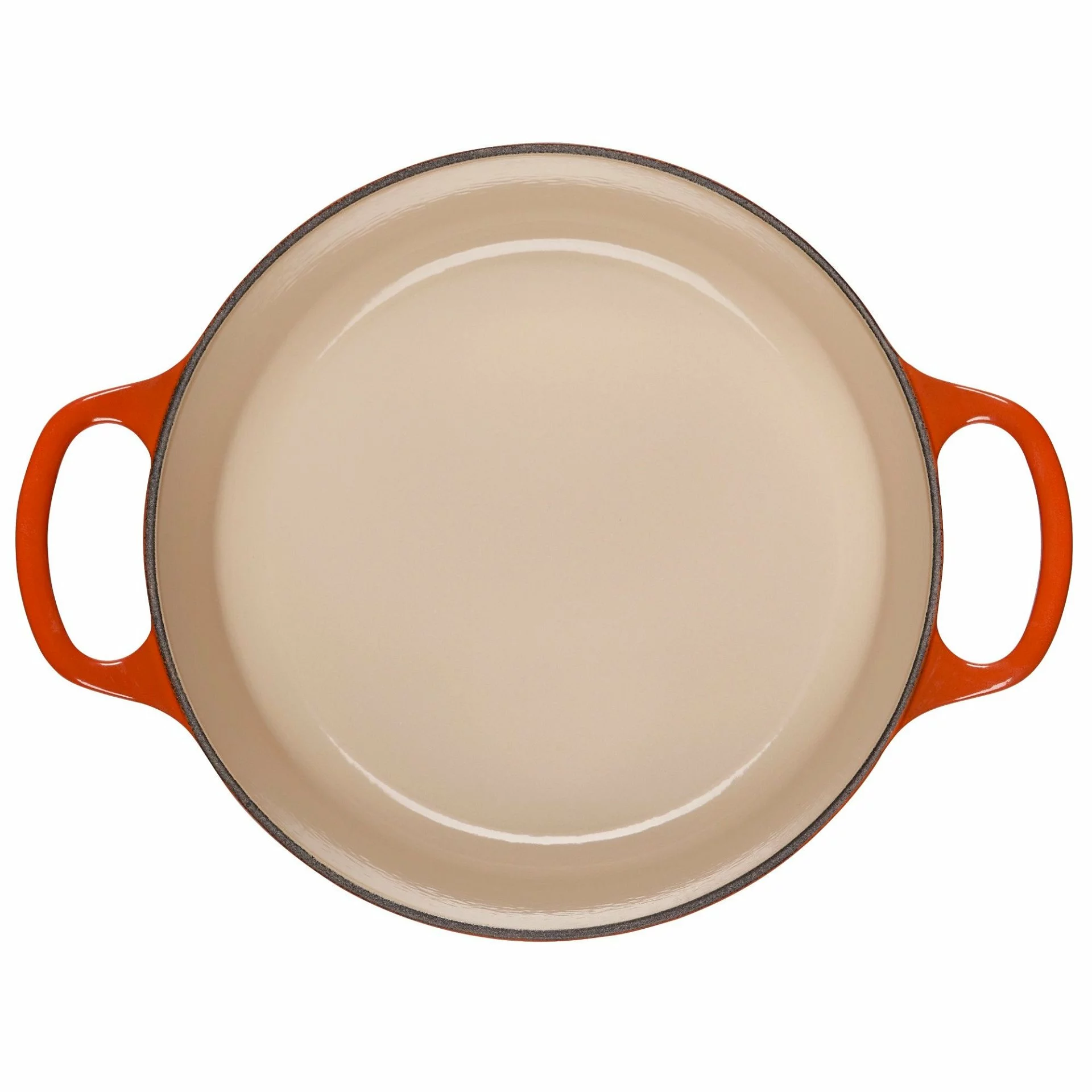 Le Creuset 3.5 Qt. Round Signature Dutch Oven With Stainless Steel Knob | Flame Orange 6 Le Creuset 3.5 Qt. Round Signature Dutch Oven With Stainless Steel Knob | Flame Orange - Image 4