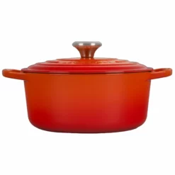 Le Creuset 4.5 Qt. Round Signature Dutch Oven With Stainless Steel Knob | Flame Orange -Food Prep Tools Shop rs11164 ls2501 242ss 2