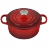 Le Creuset 2 Qt. Round Signature Cast Iron Dutch Oven With Stainless Steel Knob | Cerise/Cherry Red