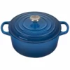 Le Creuset 3.5 Qt. Round Signature Dutch Oven With Stainless Steel Knob | Marseille Blue -Food Prep Tools Shop rs11191 ls2501 2259ss 1