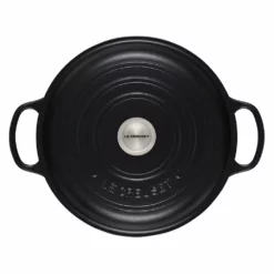 Le Creuset 3.5 Qt. Signature Enameled Cast Iron Braiser With Stainless Steel Knob | Licorice -Food Prep Tools Shop rs11710 ls2532 3020ss 3 lpr