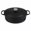 Le Creuset 6.75 Qt. Oval Signature Dutch Oven With Stainless Steel Knob | Licorice 1 Le Creuset 6.75 Qt. Oval Signature Dutch Oven With Stainless Steel Knob | Licorice -Food Prep Tools Shop rs11831 ls2502 3120ss lpr